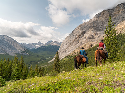 Reiten in den Rockies