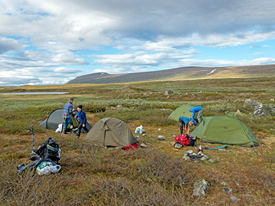 Zelt-Trekking Kungsleden