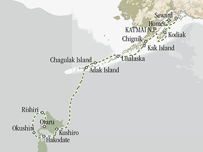 Pazifischer Feuerring: Hokkaido, Aleuten und Alaska