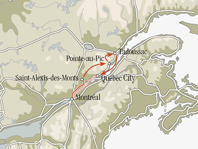 Québec im Wasserflugzeug