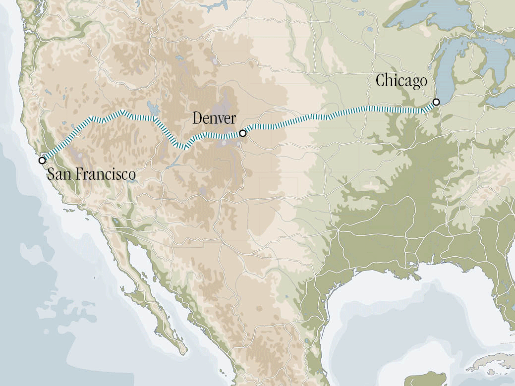 California Zephyr – Windy City to Golden Gate