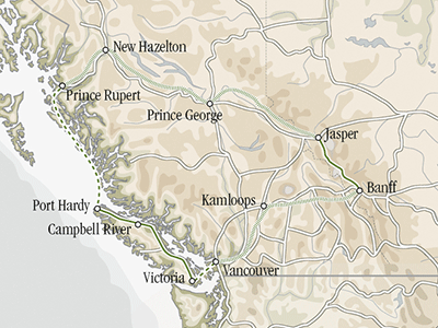 West Canada by Train